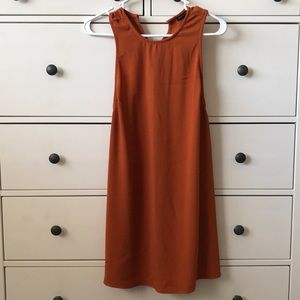 Rusty orange American Apparel mini dress(sz small)